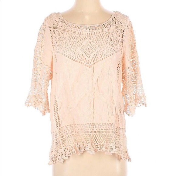 Democracy Tops - Crochet top with layered bodice